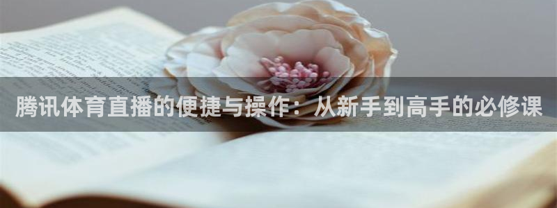 腾讯体育直播的便捷与操作：从新手到高手的必修课